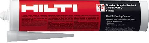 Mastic coupe-feu Hilti Firestop CFS-S ACR