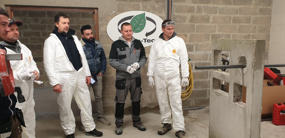 L'équipe EDYFICE en certification coupe-feu Hilti Firestop